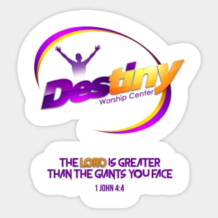 Church Destiny Worship Center Sticker